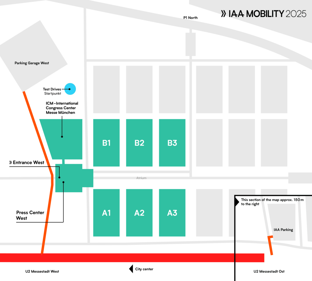 plan paviljona sajma IAA 2025 Messe Munchen